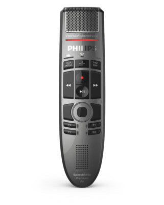 Philips SpeechMike Premium Air SMP4000 – Diktiergerät, USB, für ACC4000 Dockingstation, schwarz