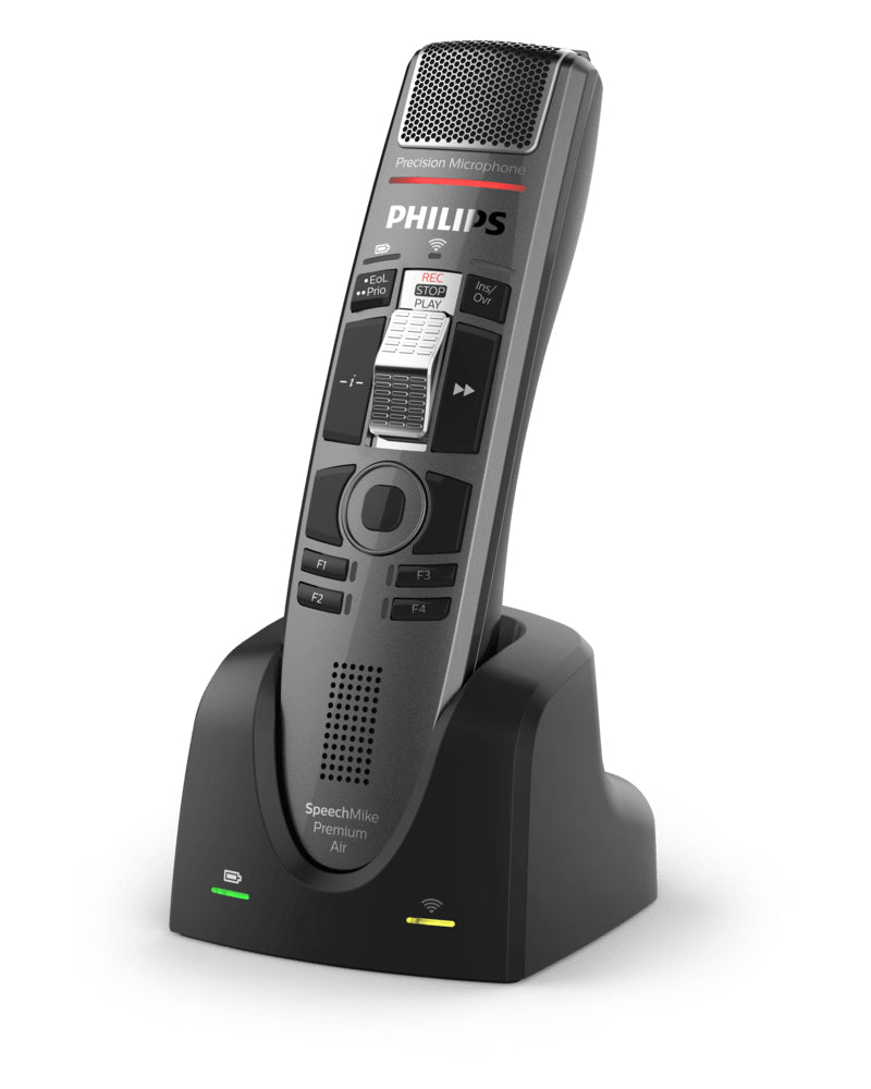 Philips SpeechMike Premium Air SMP4010 – Diktiergerät, USB & Micro-USB, Anthrazit