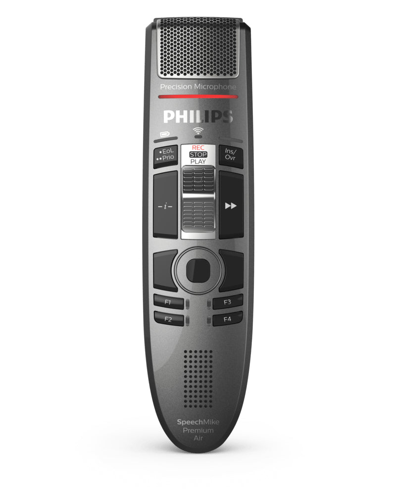 Philips SpeechMike Premium Air SMP4010 – Diktiergerät, USB & Micro-USB, Anthrazit