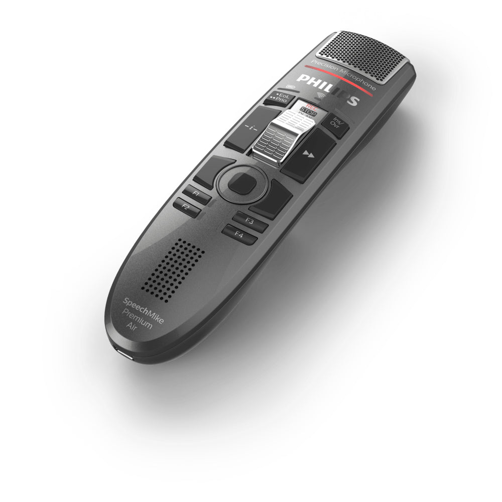 Philips SpeechMike Premium Air SMP4010 – Diktiergerät, USB & Micro-USB, Anthrazit