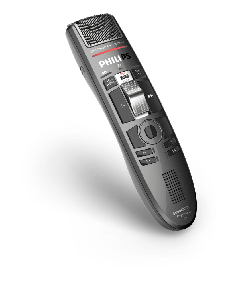 Philips SpeechMike Premium Air SMP4010 – Diktiergerät, USB & Micro-USB, Anthrazit