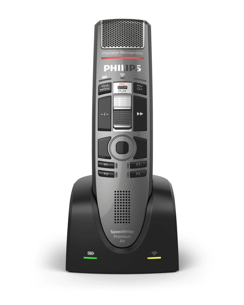 Philips SpeechMike Premium Air SMP4010 – Diktiergerät, USB & Micro-USB, Anthrazit