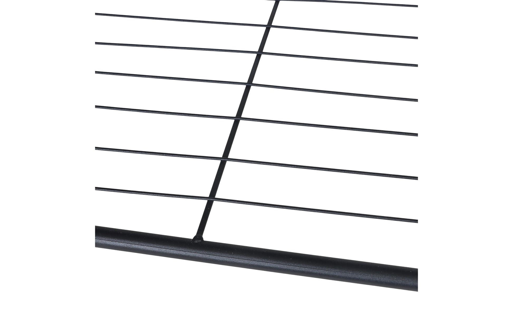 Relaxdays Garderobenständer – Stahl/MDF, Schwarz/Dunkelbraun, 120 × 40 × 190 cm