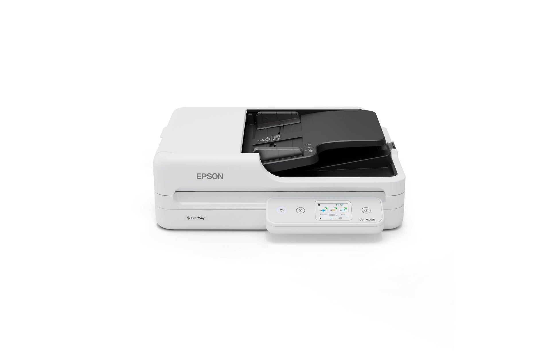 Epson WorkForce DS-1760WN – Flachbett + ADF, A4, Duplex, 30 Seiten pro Minute, ADF 60 Blatt, WLAN/LAN, 1200 dpi