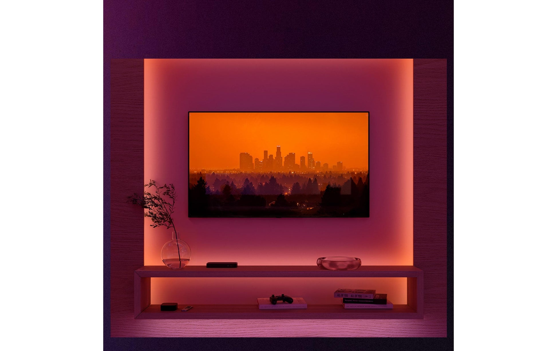 Philips Hue Lightstrip LED Flux Gradient 10 m – Bluetooth – RGBW – 2'000 lm 20 W – IP20 – weiss, Silikon