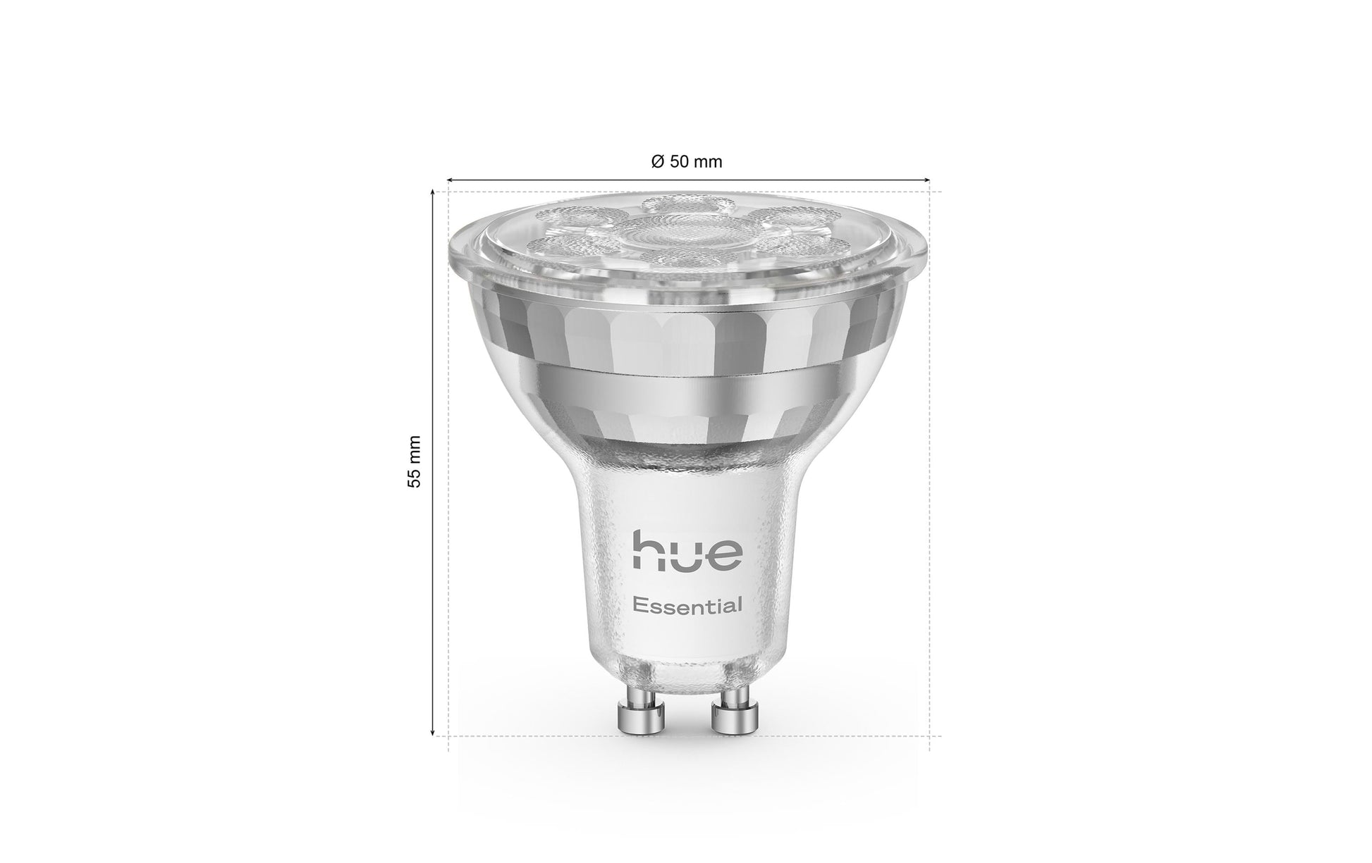 Philips Hue Essential White & Colour LED-Reflektor GU10 3er-Pack – 4,7 W, 345 lm, Mehrfarbig, für Matt