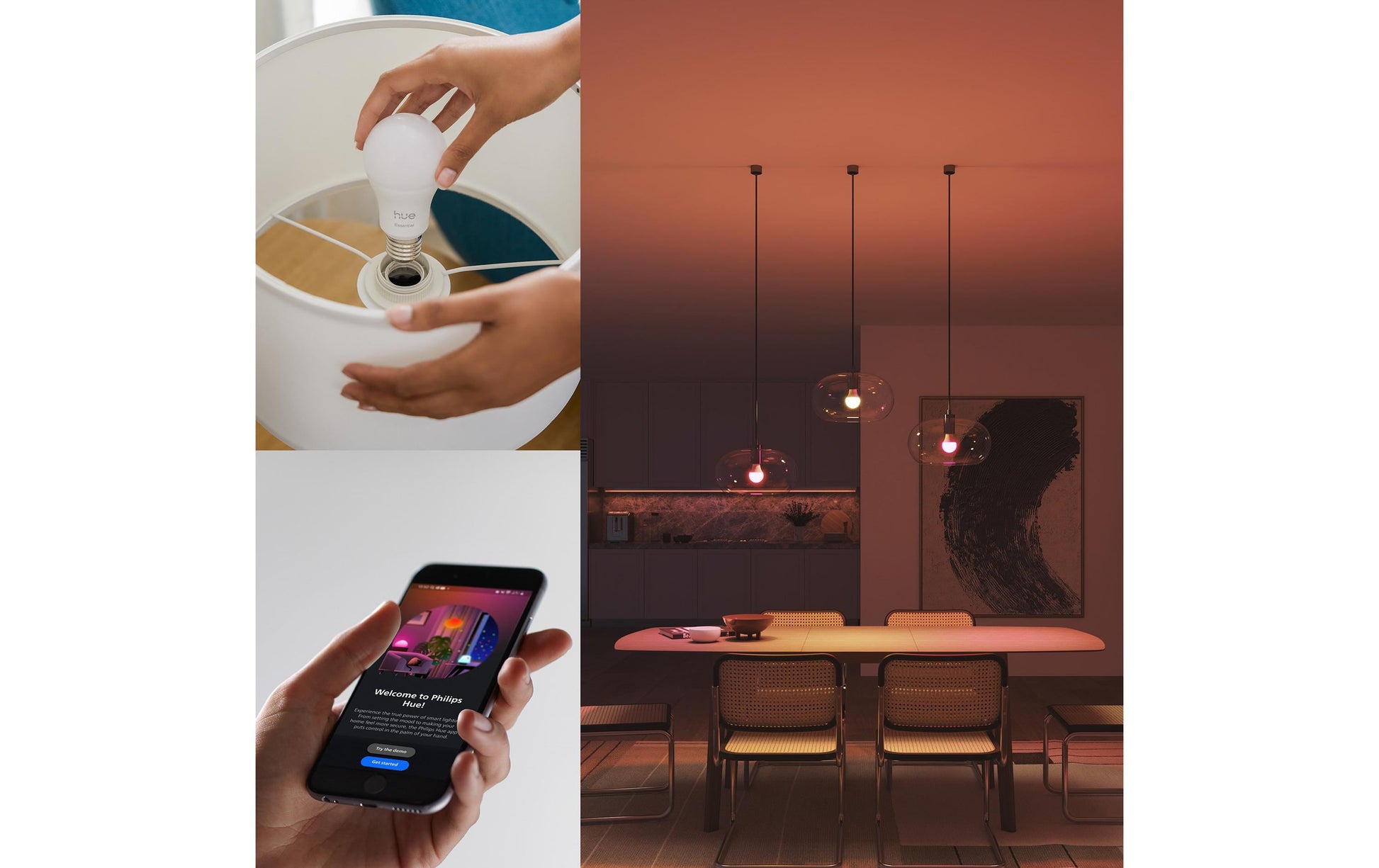 Philips Hue Essential White & Colour LED-Leuchtmittel GU10 – 4,7 W, 345 lm, mehrfarbig, für Bluetooth und iOS