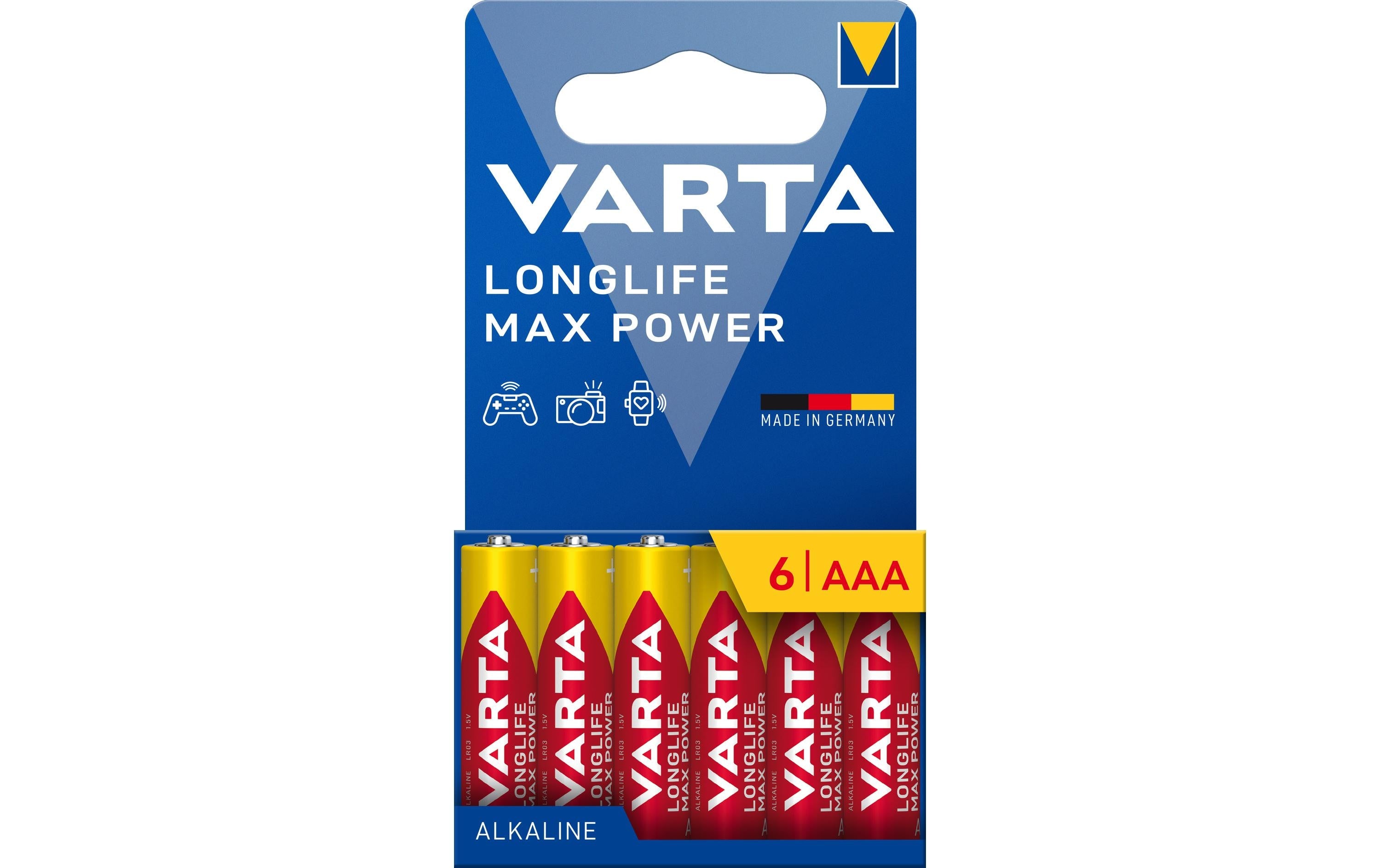 Varta Longlife Max Power Akku 1,5 V Alkali-Mangan