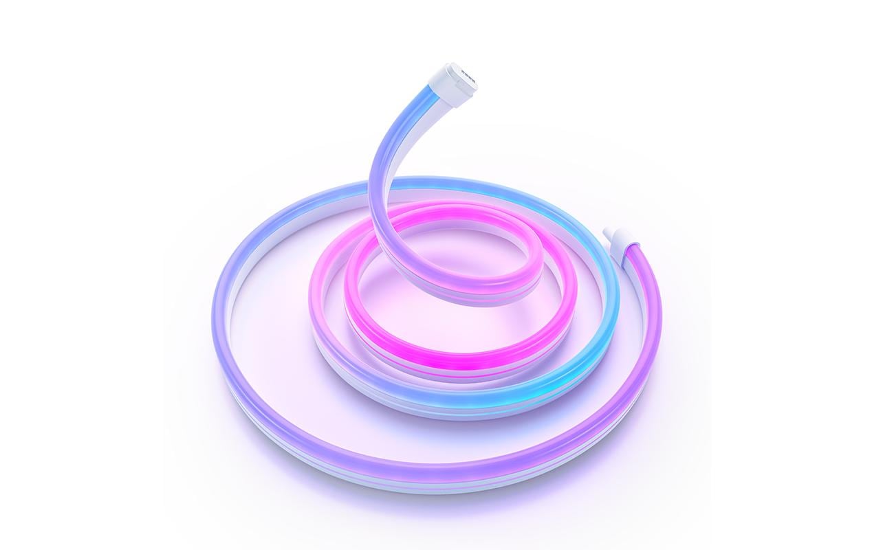 Xiaomi LED-Strip – Set, 2 m, 17 W, RGB, dimmbar, WiFi/BT, für Google Assistant, weiss