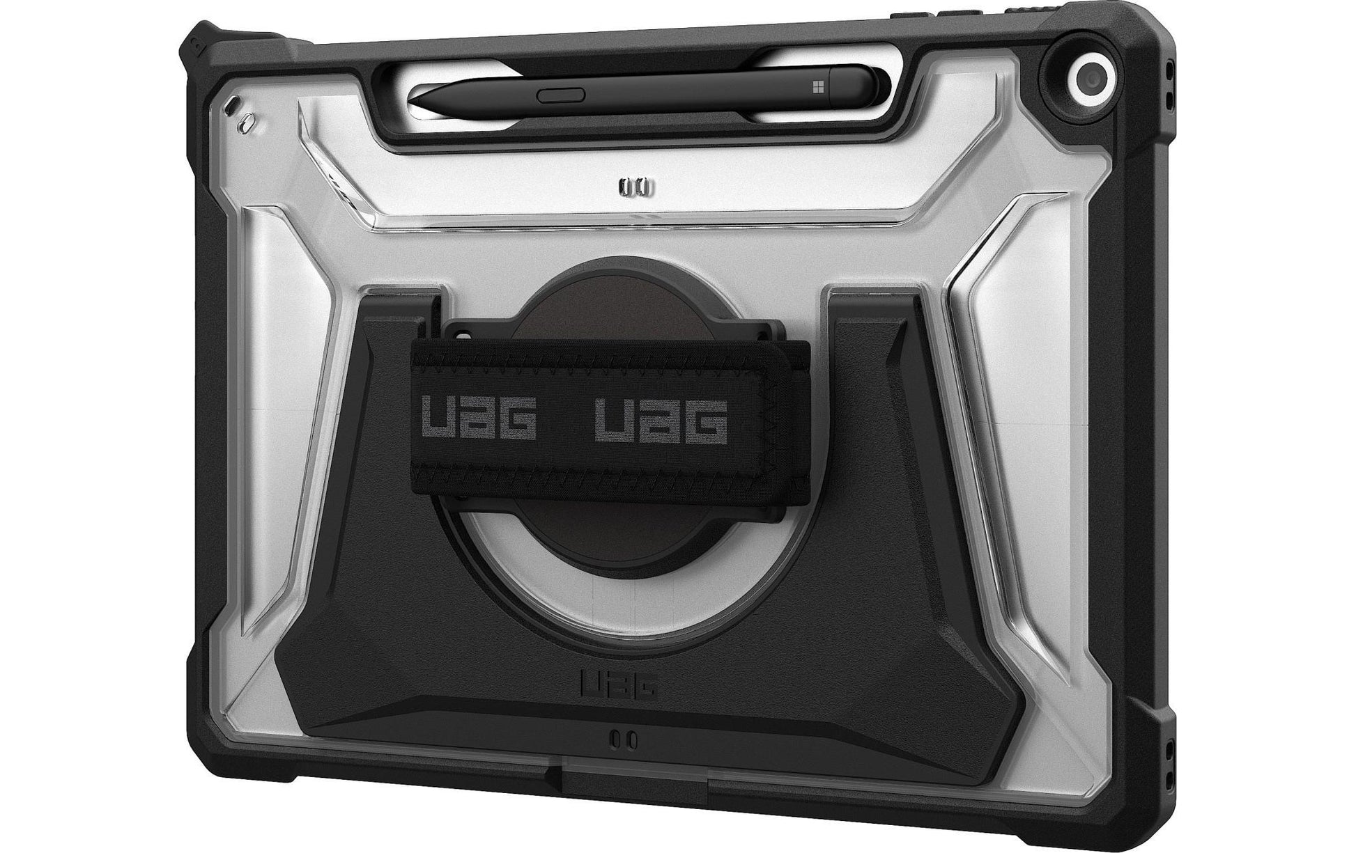 Urban Armor Gear Plasma Tablet-Hülle für Surface Pro 12" (1. Gen.) – Schwarz/Transparent