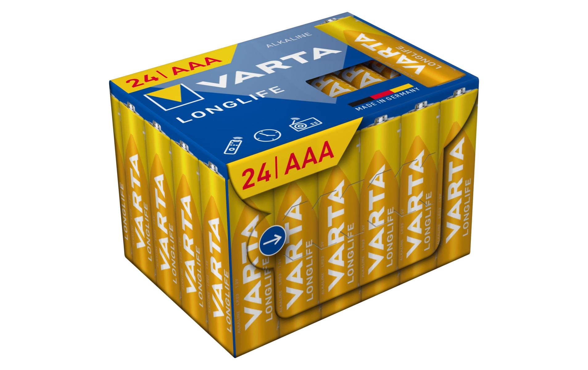 Varta AAA Batterien, Alkaline, 1,5 V – 4 Stk.