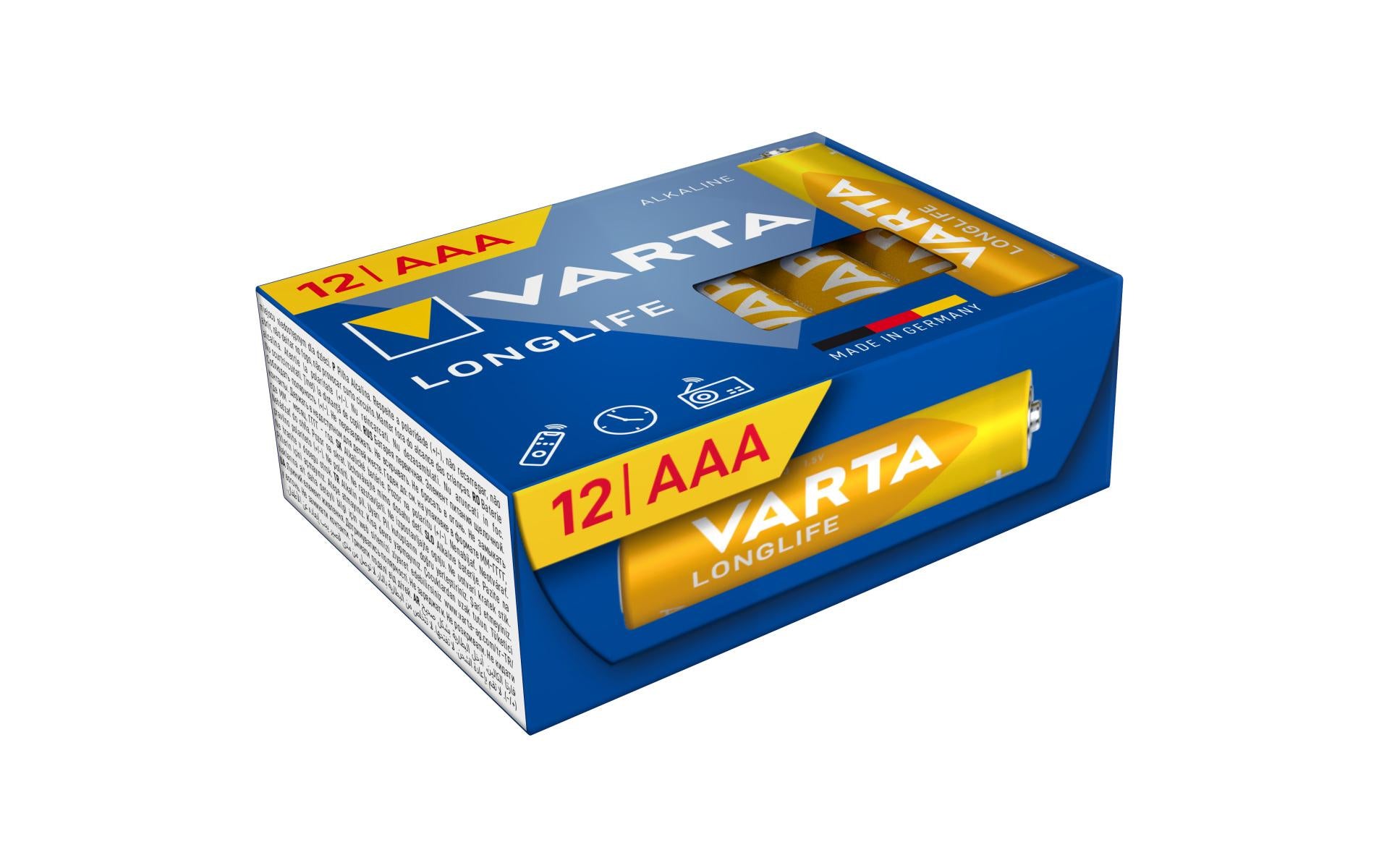 Varta AAA Batterien, Alkaline, 1,5 V – 12 Stk.