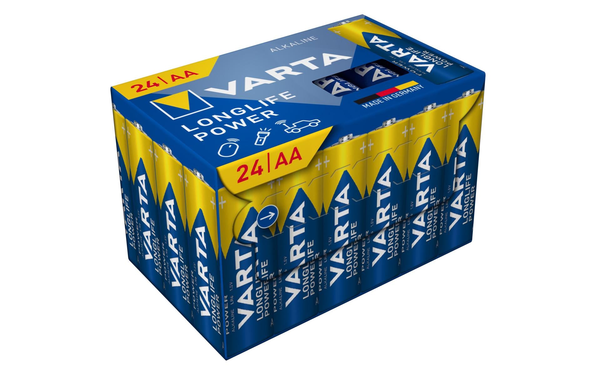 Varta AA Batterien, Alkaline, 1.5 V – 12 Stk.