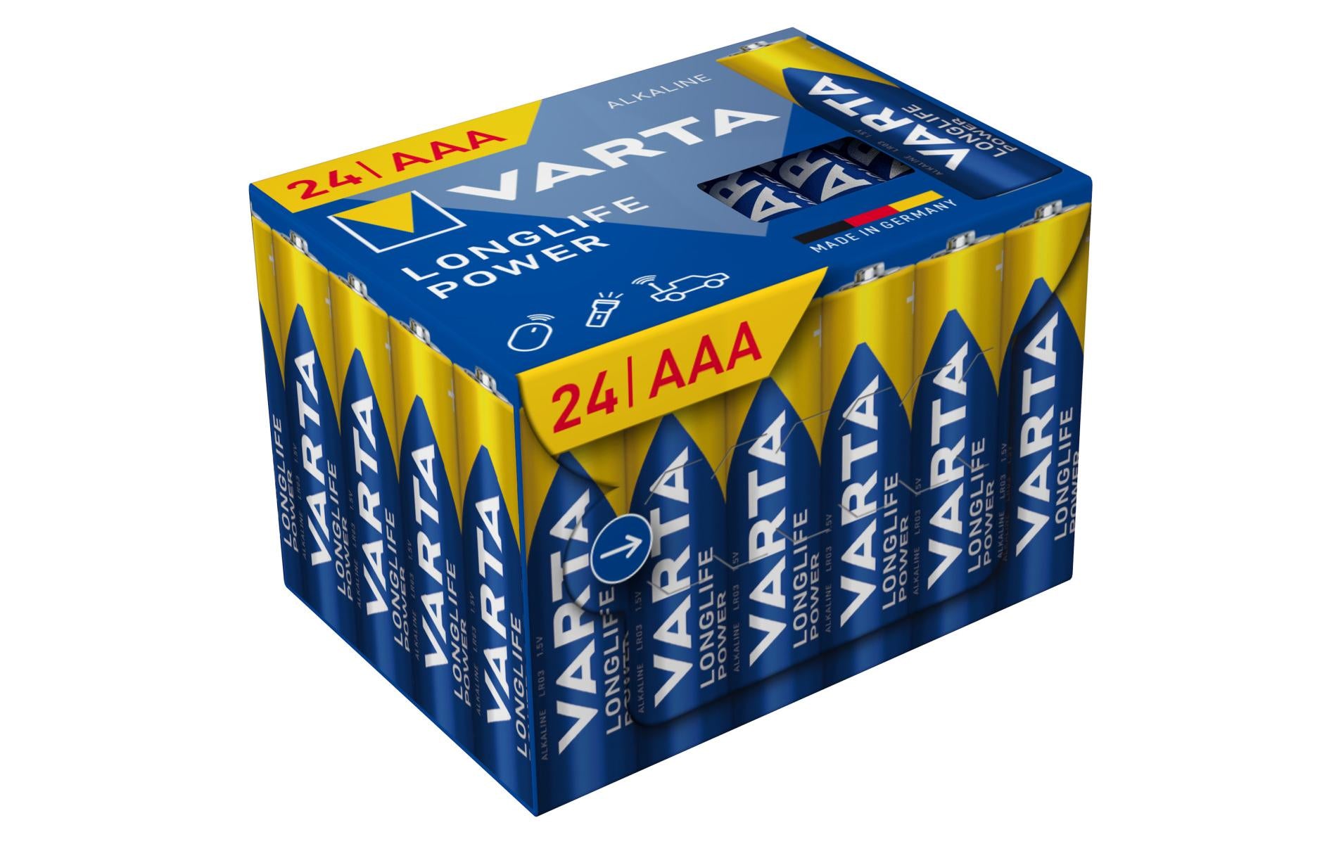 Varta AAA Batterien, Alkaline, 1,5 V – 24 Stk.