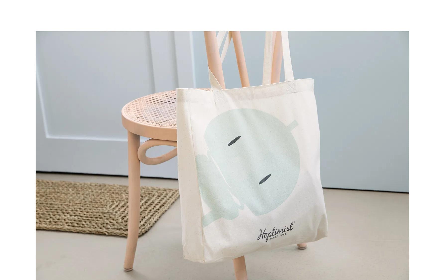 Hoptimist Stofftasche, Baumwolle, Blau, 400×460×3 mm