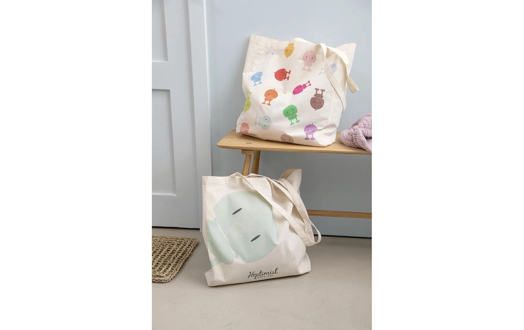 Hoptimist Stofftasche, Baumwolle, Blau, 400×460×3 mm