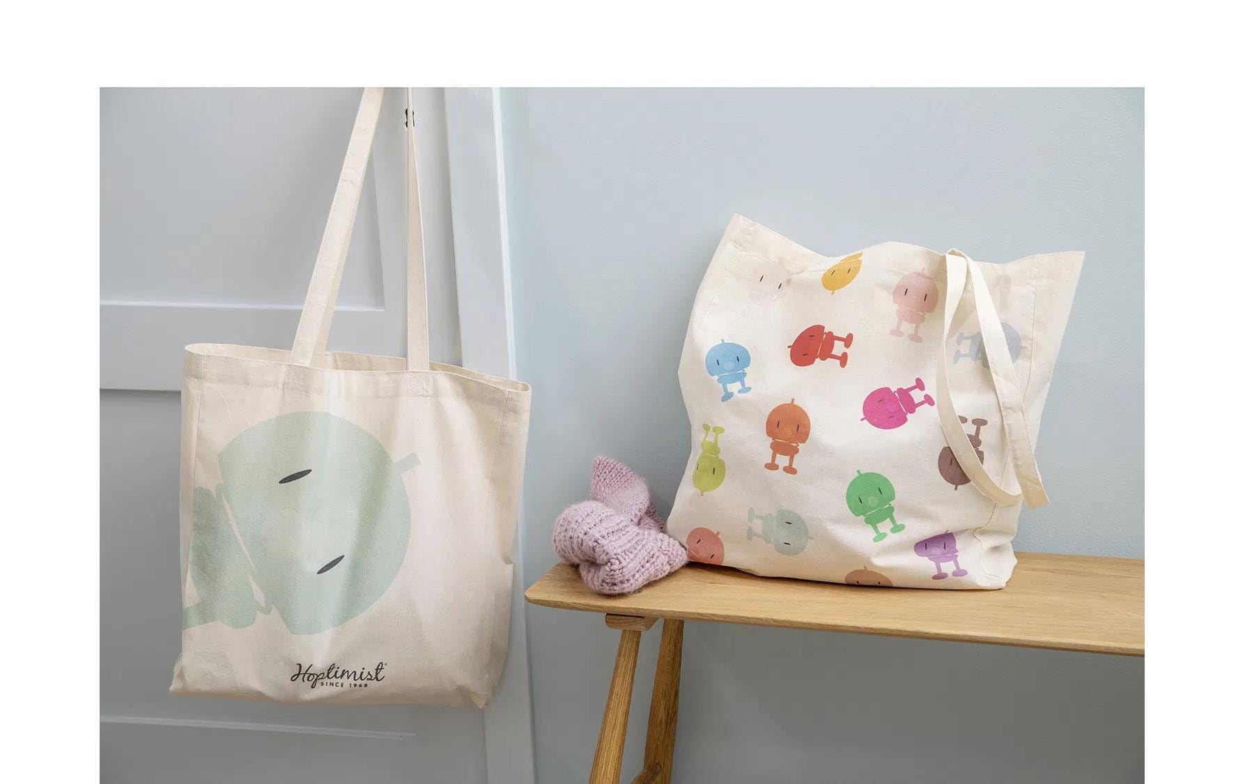 Hoptimist Stofftasche, Baumwolle, Blau, 400×460×3 mm