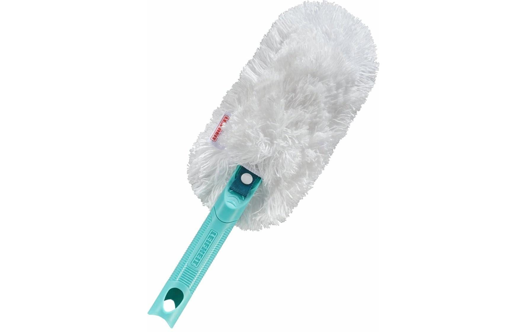 Leifheit Superduster Staubwedel – Mikrofaser – Weiss/Türkis