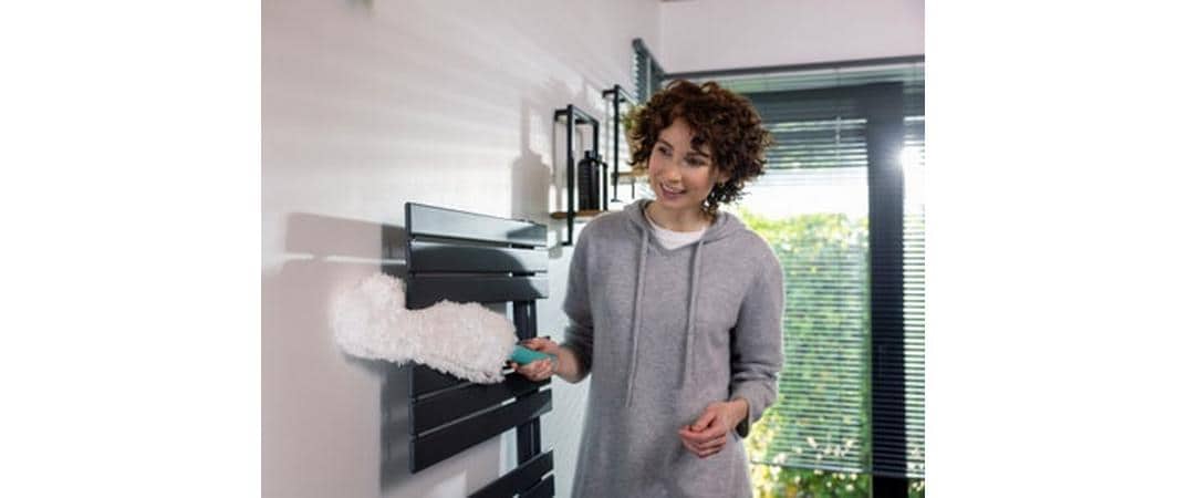 Leifheit Superduster XL Staubwedel – Mikrofaser – Weiss/Türkis