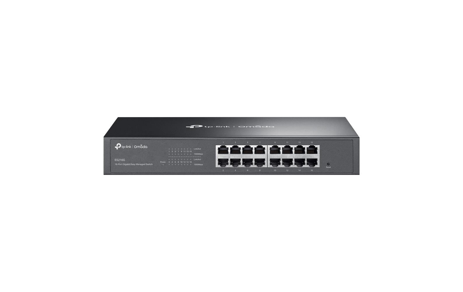 TP-Link Omada ES216G – Managed Switch – 16×GbE, L2, 19" Rack