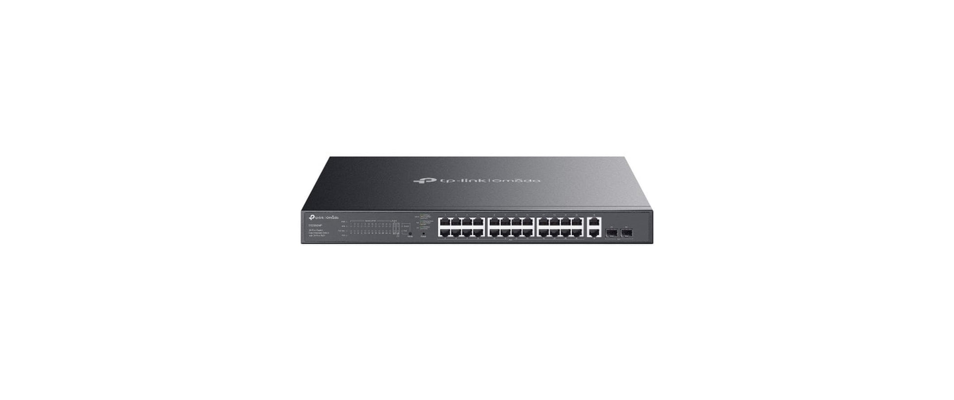 TP-Link ES228GMP – Managed Switch – 26×GbE, 2×SFP, L2, PoE+ 384 W, 1U