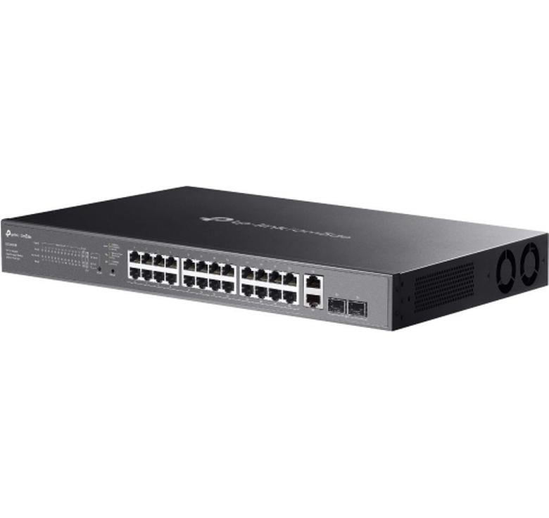 TP-Link ES228GMP – Managed Switch – 26×GbE, 2×SFP, L2, PoE+ 384 W, 1U