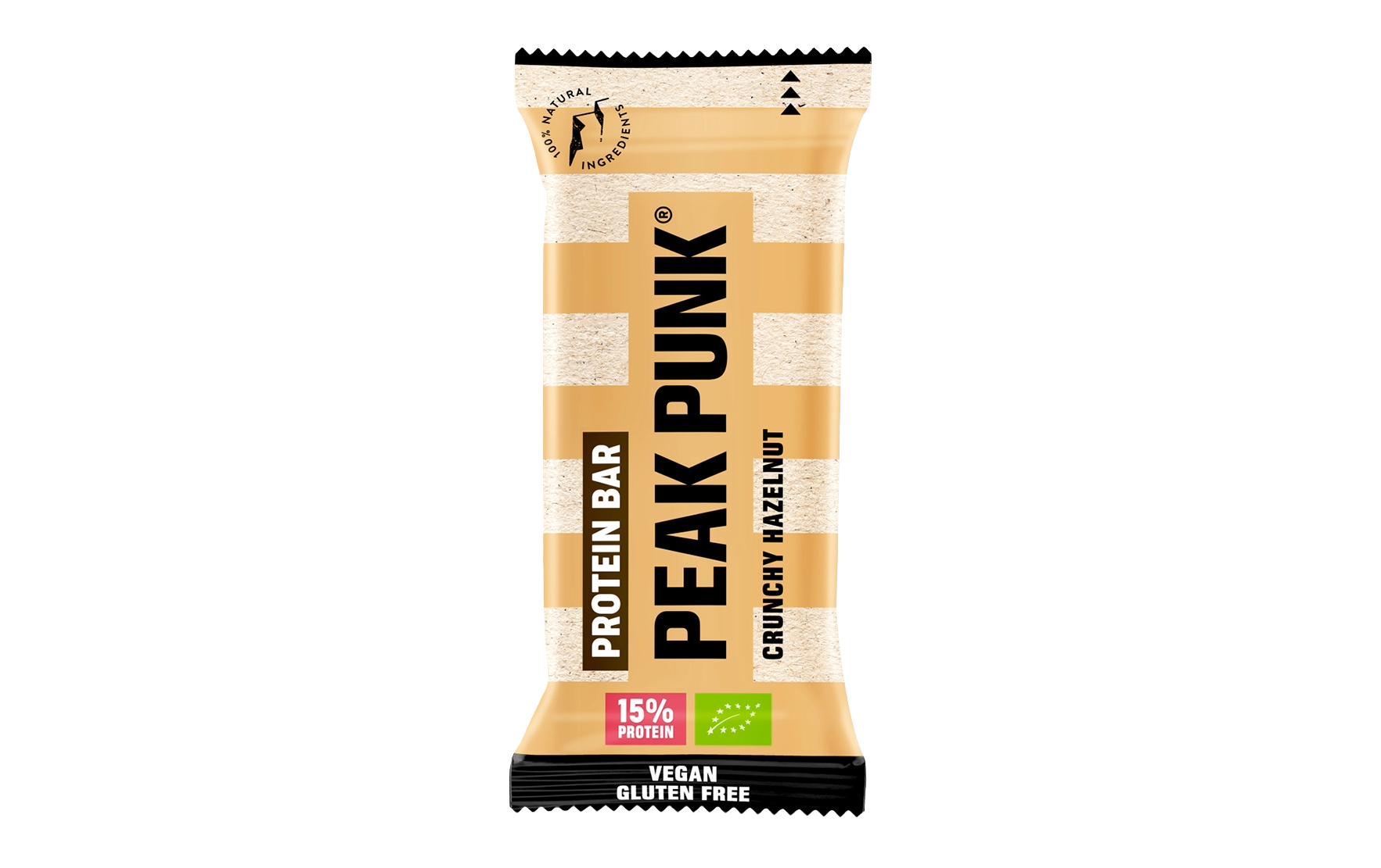 Peak punk Protein-Riegel – Haselnuss, Bio – 12 × 55 g