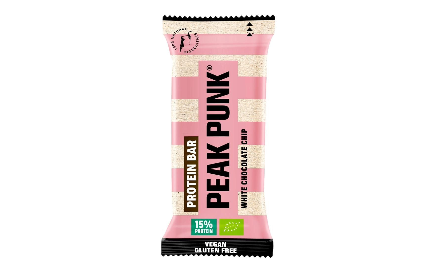 Peak punk Protein-Riegel – Weisse Schokolade, bio – 12 × 55 g