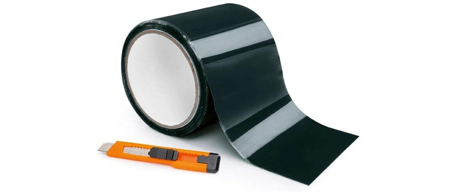 EASYmaxx Reparaturband – 100 mm × 3 m, schwarz, PVC, extra stark, wasserfest