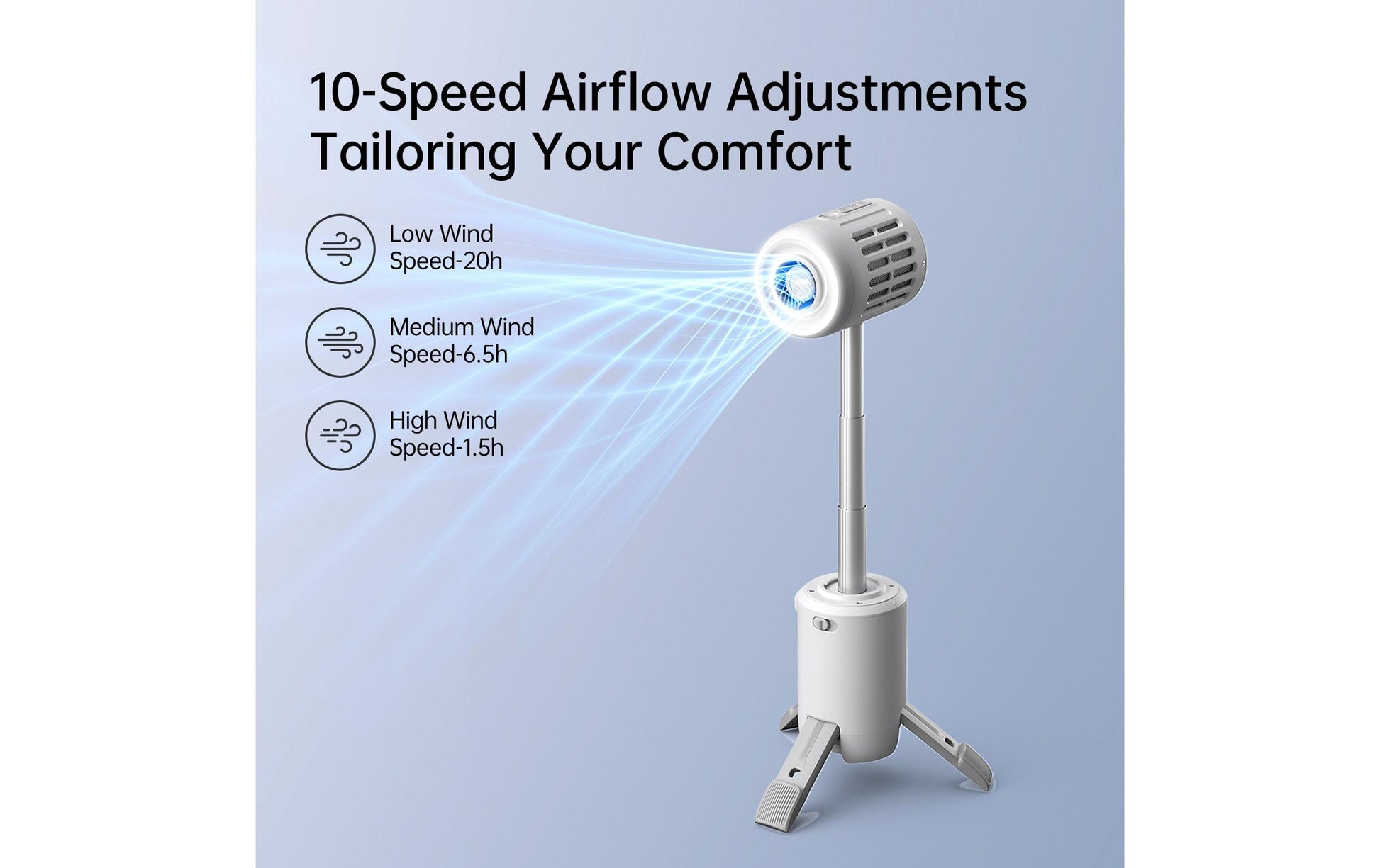 Jisulife Tischventilator Ultra 1 – Grau