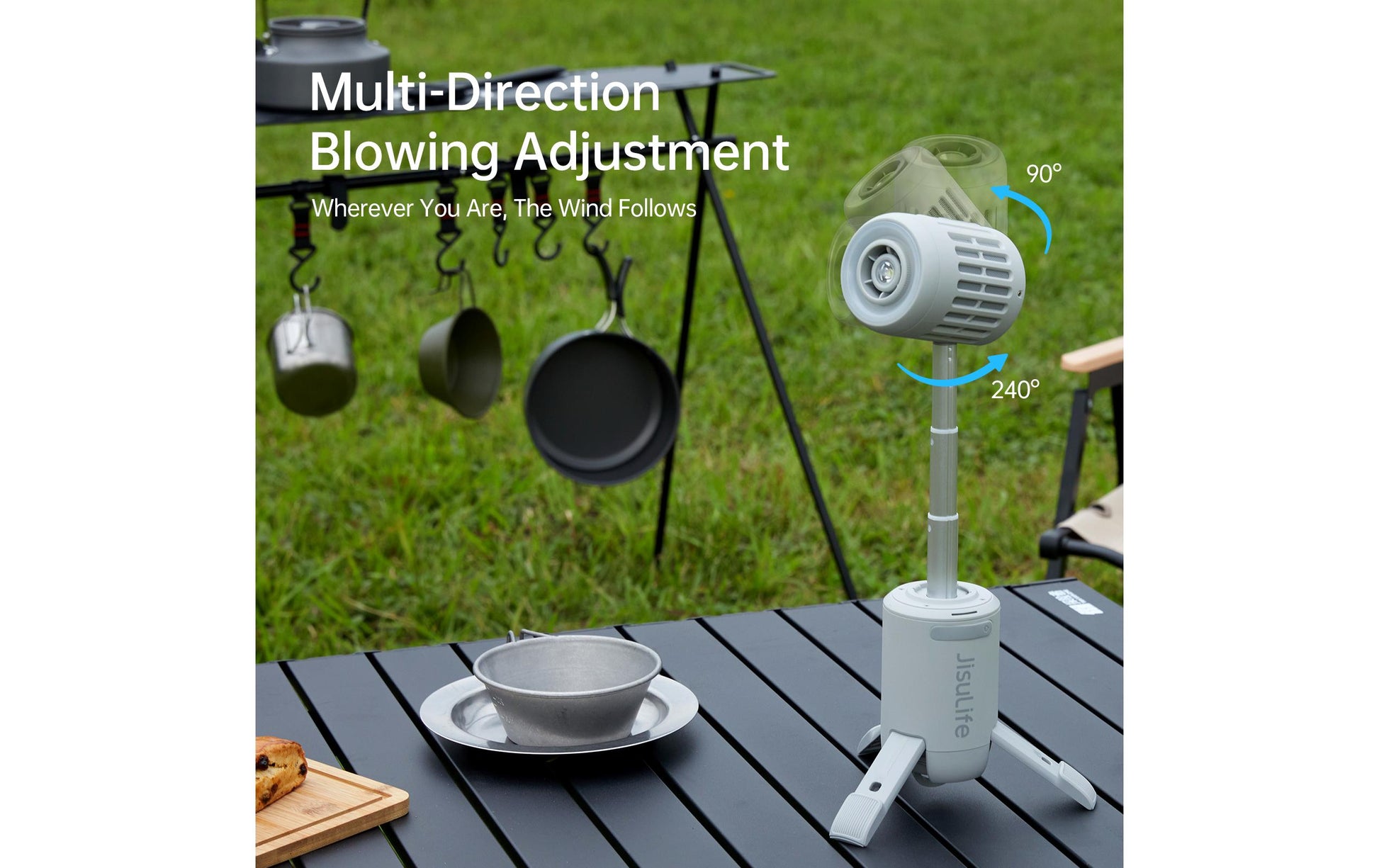 Jisulife Tischventilator Ultra 1 – Grau