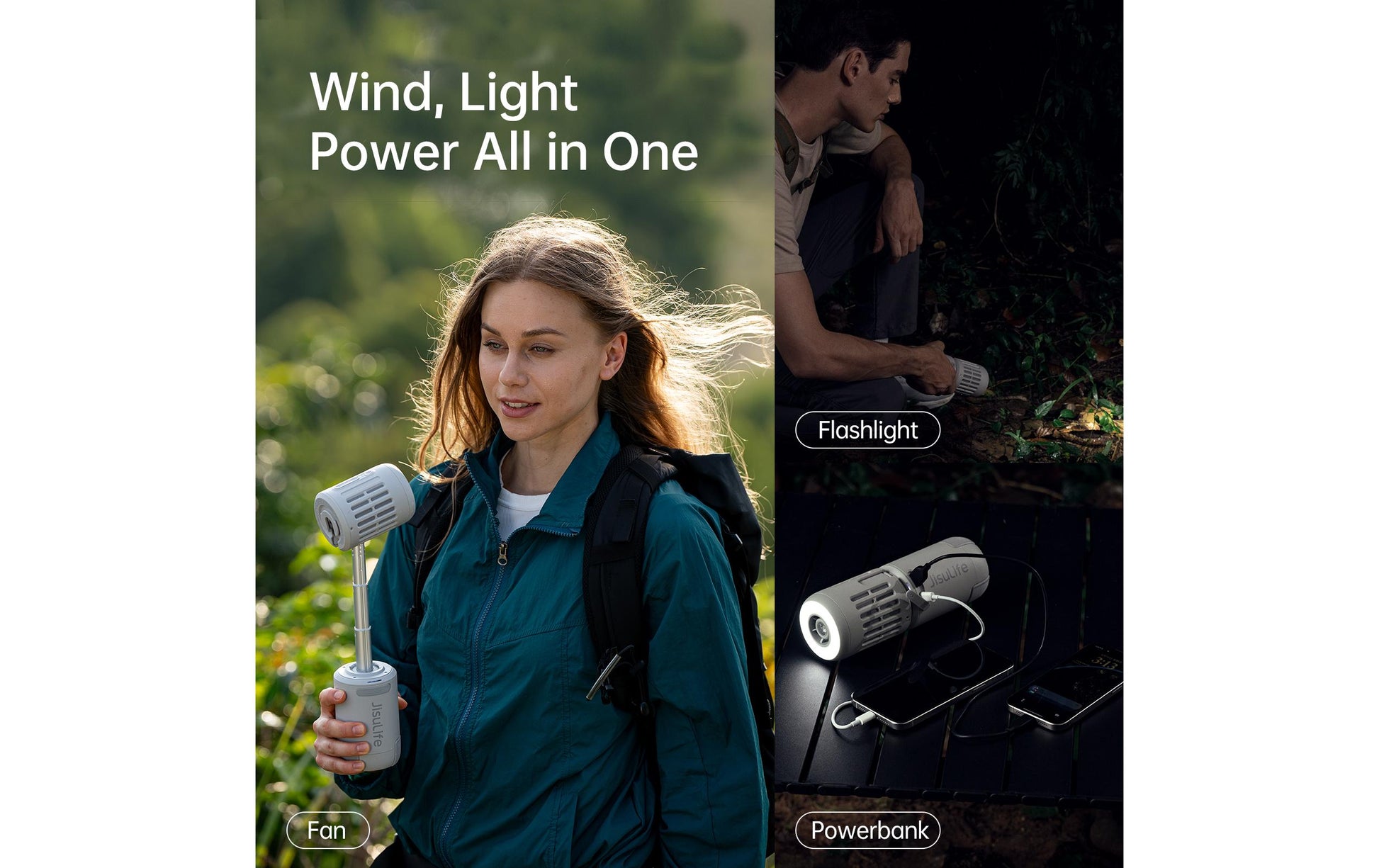 Jisulife Tischventilator Ultra 1 – Grau