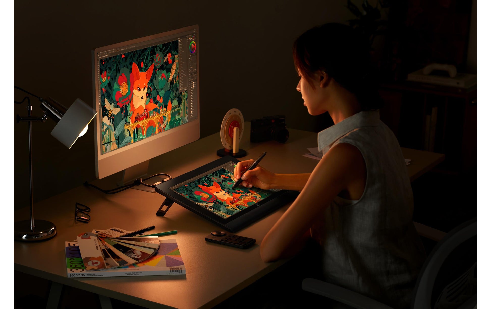 XPPen XP-PEN – Stiftdisplay Artist Ultra 16, 15,6", schwarz, 16384 Druckstufen, 344 × 194 mm, USB-C, für Linux