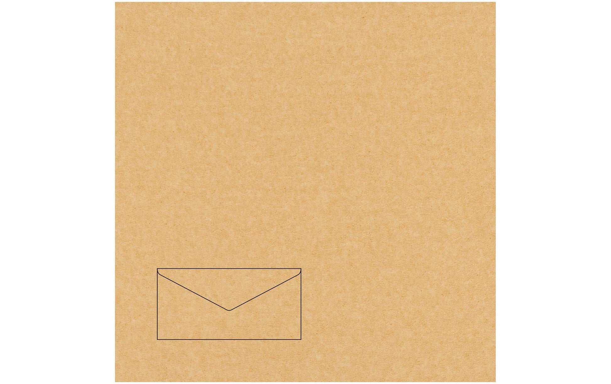 Rico design Couvert C6/5 (110 × 220 mm), ohne Fenster, Gold, 120 g/m² – 50 Stk.