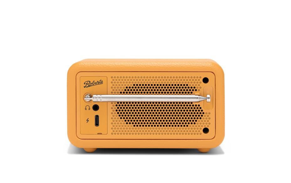 Roberts Radio Roberts Revival Petite 2 – DAB-/Internetradio – Tischradio – UKW, Bluetooth – Dunkelgelb