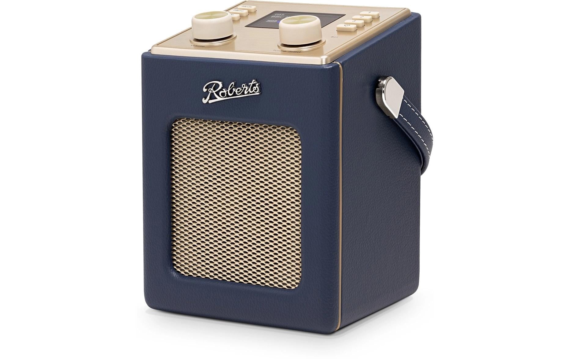 Roberts Radio Roberts Revival Mini 2 – DAB-/Internetradio – Portabel – DAB+, Akkubetrieb – Dunkelblau
