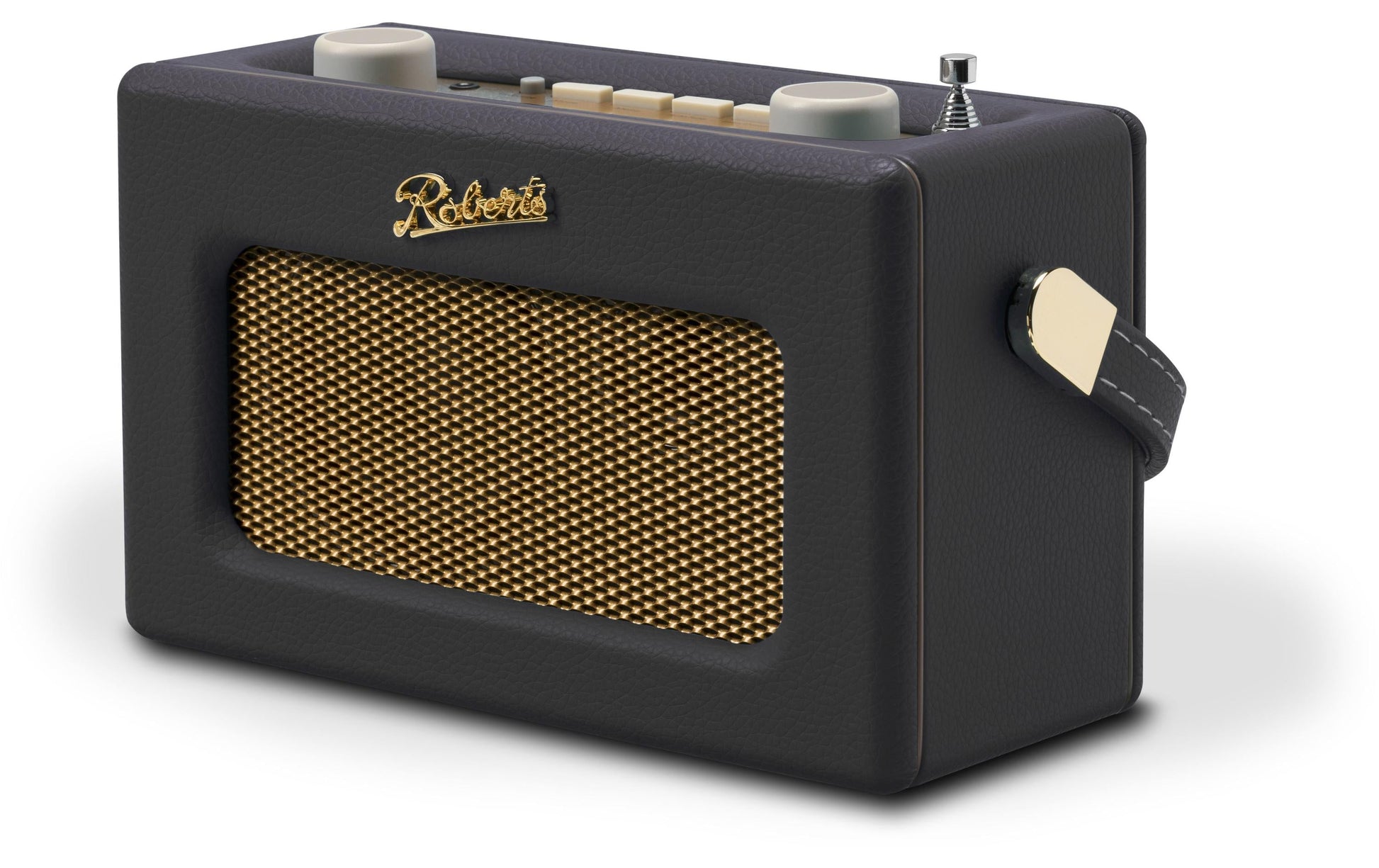 Roberts Radio Roberts – Revival Uno – DAB-/Internetradio – Portabel – UKW, Bluetooth, Akkubetrieb – Schwarz