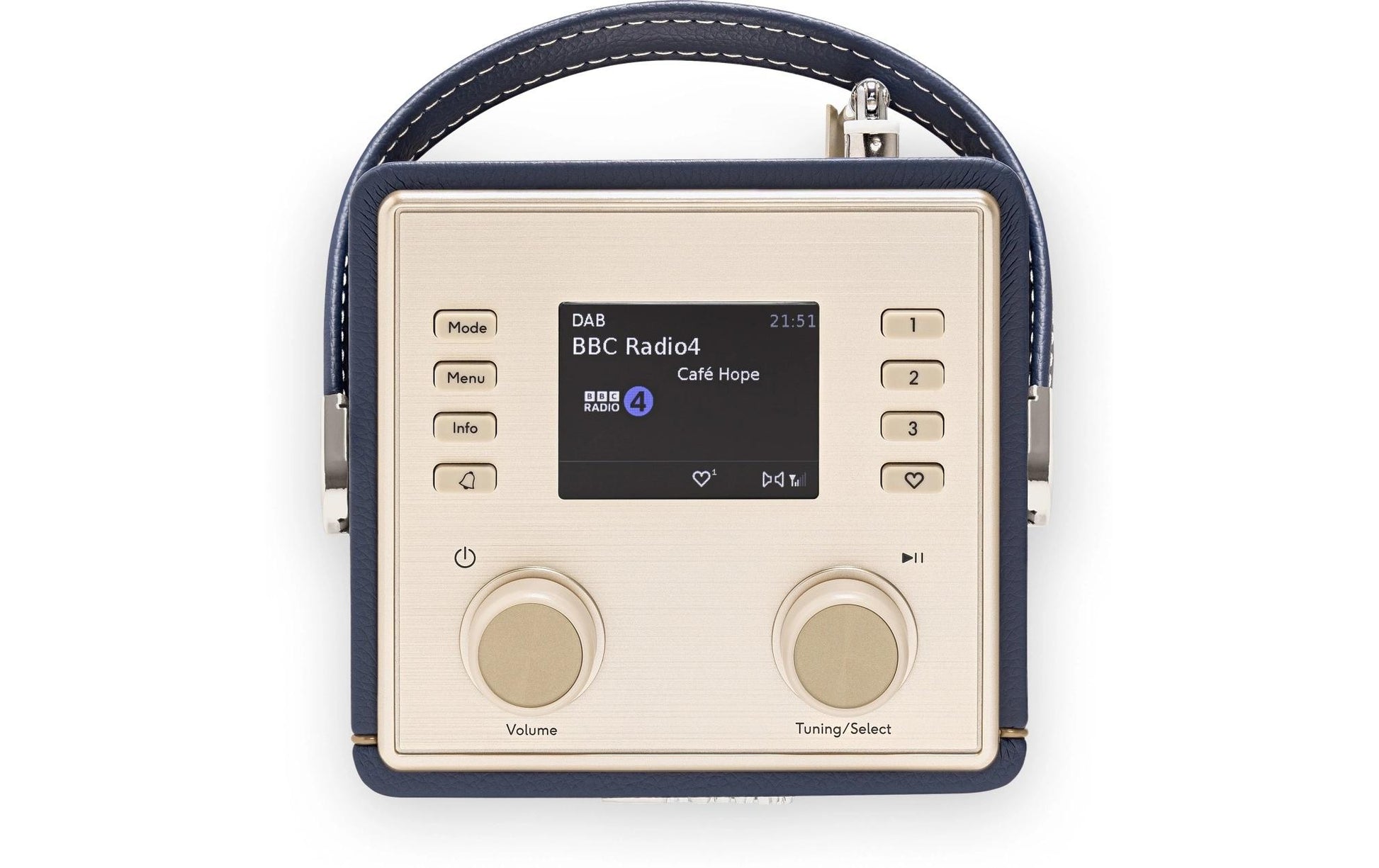 Roberts Radio Roberts Revival Mini 2 – DAB-/Internetradio – Portabel – DAB+, Akkubetrieb – Dunkelblau