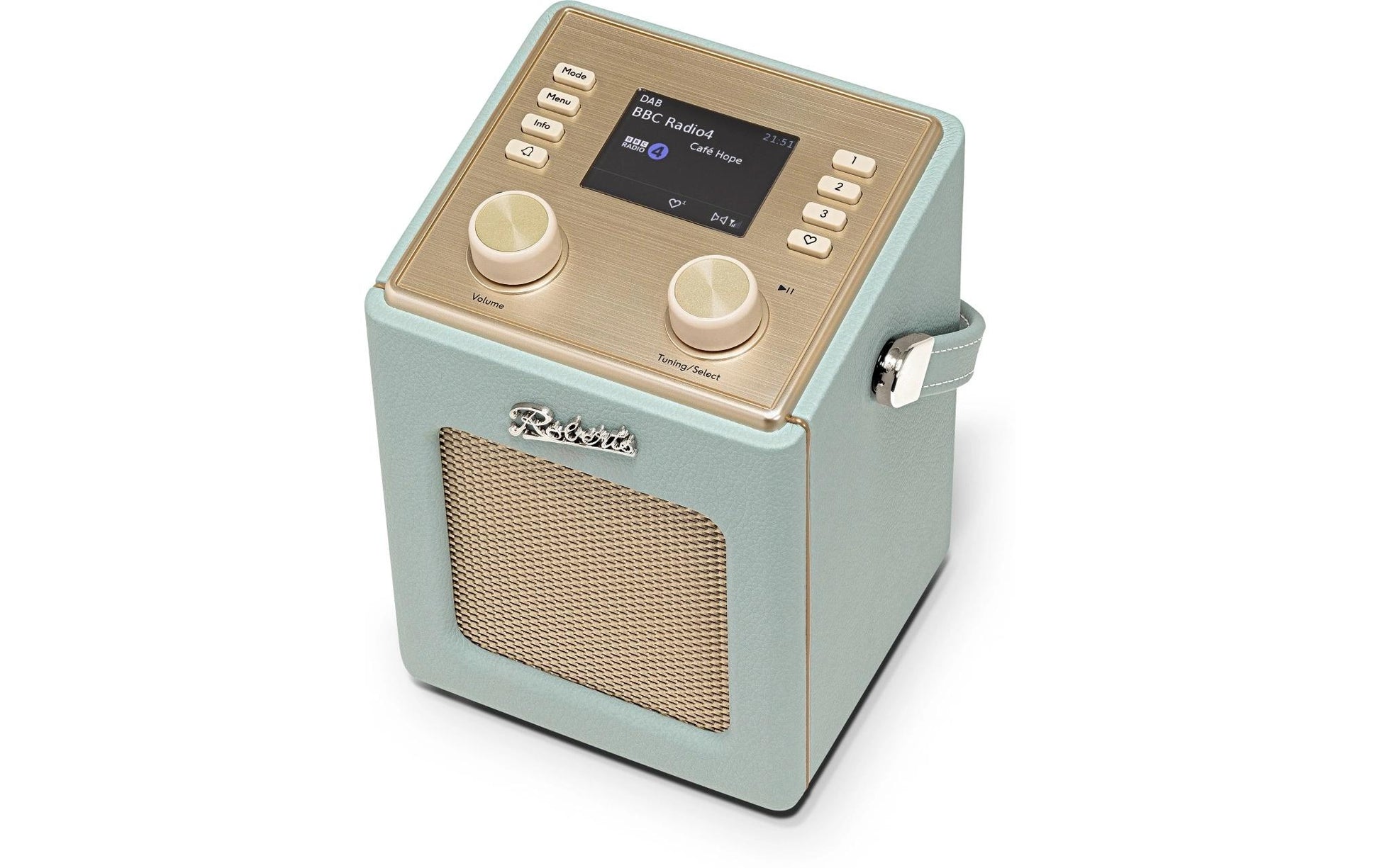 Roberts Radio Roberts Revival Mini 2 – DAB-/Internetradio – Portabel – UKW, Bluetooth – Himmelblau