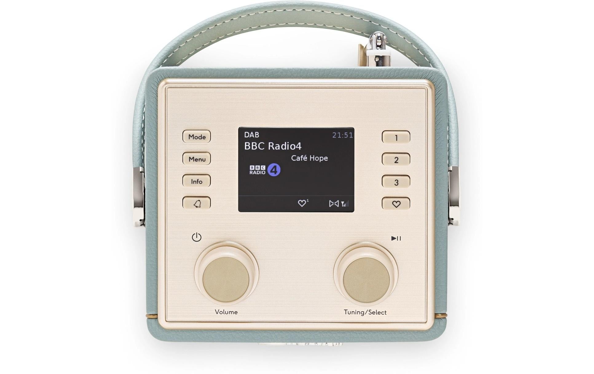 Roberts Radio Roberts Revival Mini 2 – DAB-/Internetradio – Portabel – UKW, Bluetooth – Himmelblau