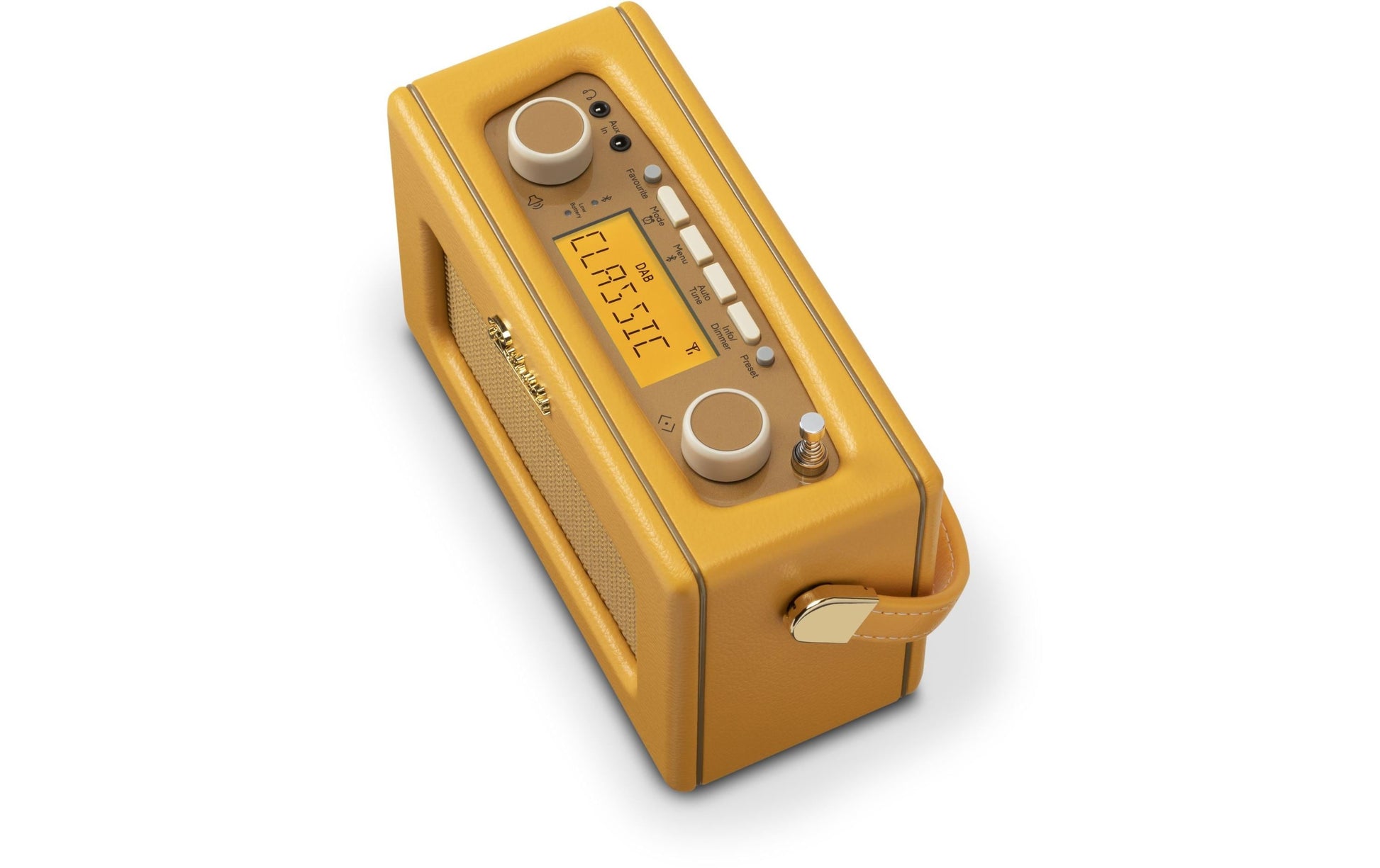 Roberts Radio Roberts Revival Uno Bluetooth – DAB-/Internetradio – Portabel – DAB+ – Dunkelgelb