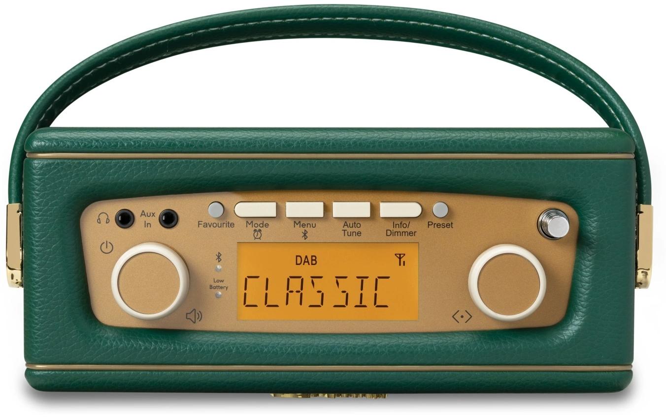 Roberts Radio Roberts – Revival Uno – DAB-/Internetradio – Portabel – DAB+, Bluetooth, Akkubetrieb – Dunkelgrün