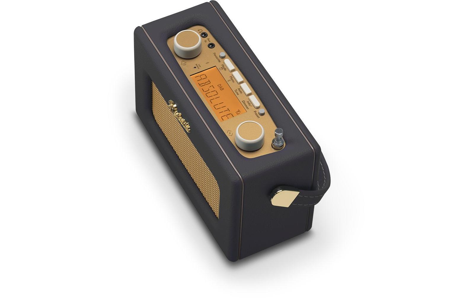 Roberts Radio Roberts – Revival Uno – DAB-/Internetradio – Portabel – UKW, Bluetooth, Akkubetrieb – Schwarz
