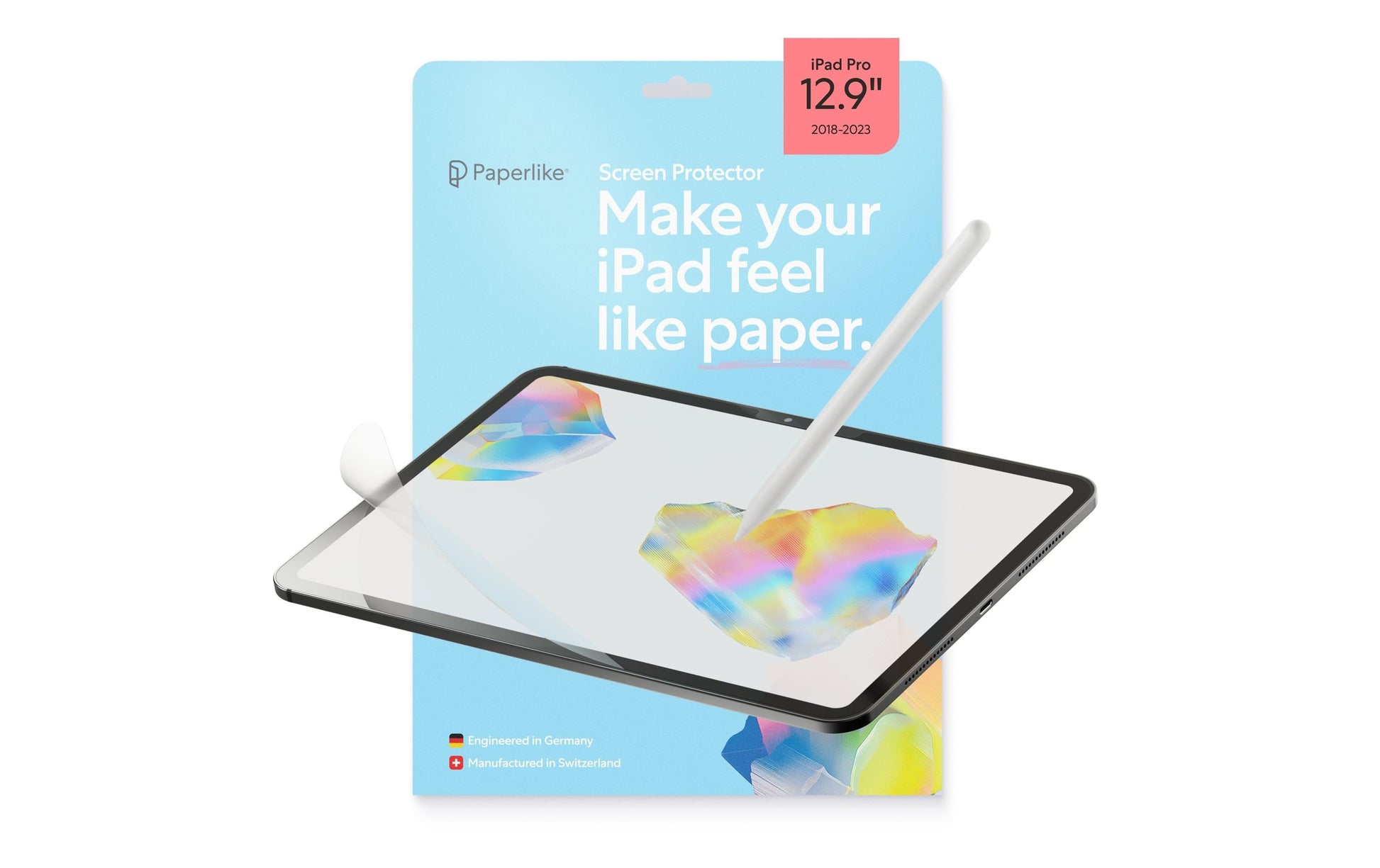 Paperlike Folie für iPad Pro 12,9" (4. Gen./2020) – Natürliches Schreibgefühl