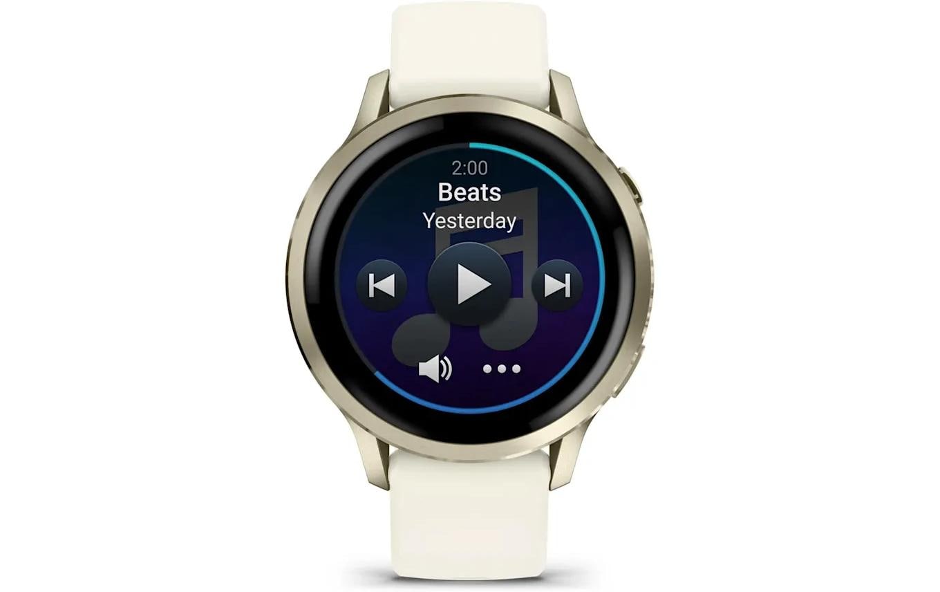 Garmin Venu 4 – Smartwatch – 41 mm, GPS, ANT+, AMOLED, Gorilla Glass, 5 ATM, Beige, Sportarmband