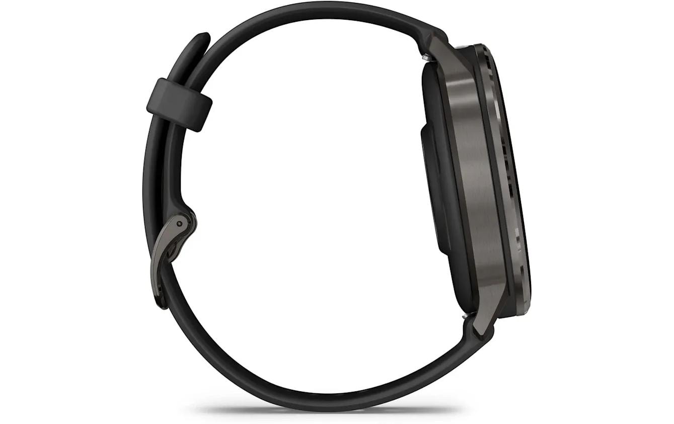 Garmin Venu 4 – Smartwatch – 45 mm, GPS, AMOLED, Gorilla Glass, 5 ATM, Schwarz / Schiefergrau, Sportarmband