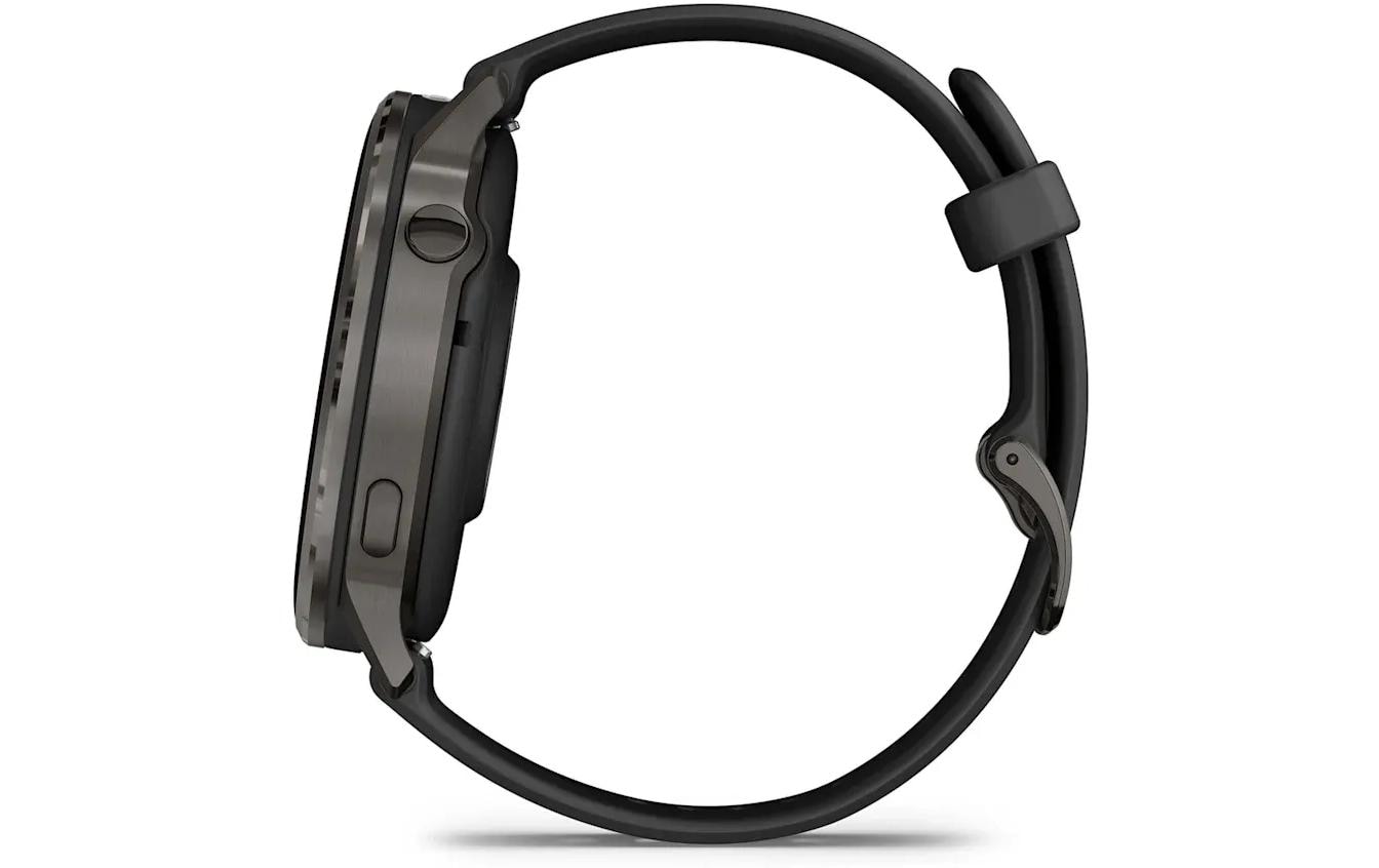 Garmin Venu 4 – Smartwatch – 45 mm, GPS, AMOLED, Gorilla Glass, 5 ATM, Schwarz / Schiefergrau, Sportarmband