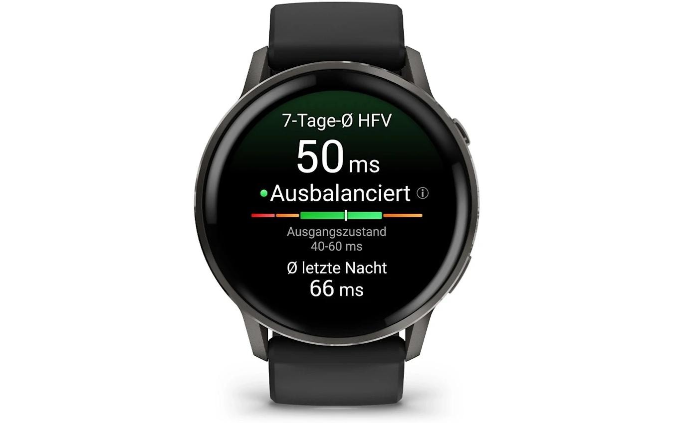 Garmin Venu 4 – Smartwatch – 41 mm, GPS, Bluetooth, AMOLED, Gorilla Glass, 5 ATM, Schwarz, Sportarmband