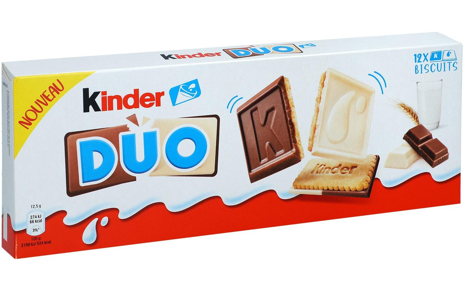 Ferrero int. Kinder Duo Guetzli – weisse Schokolade & Milchschokolade – 150 g
