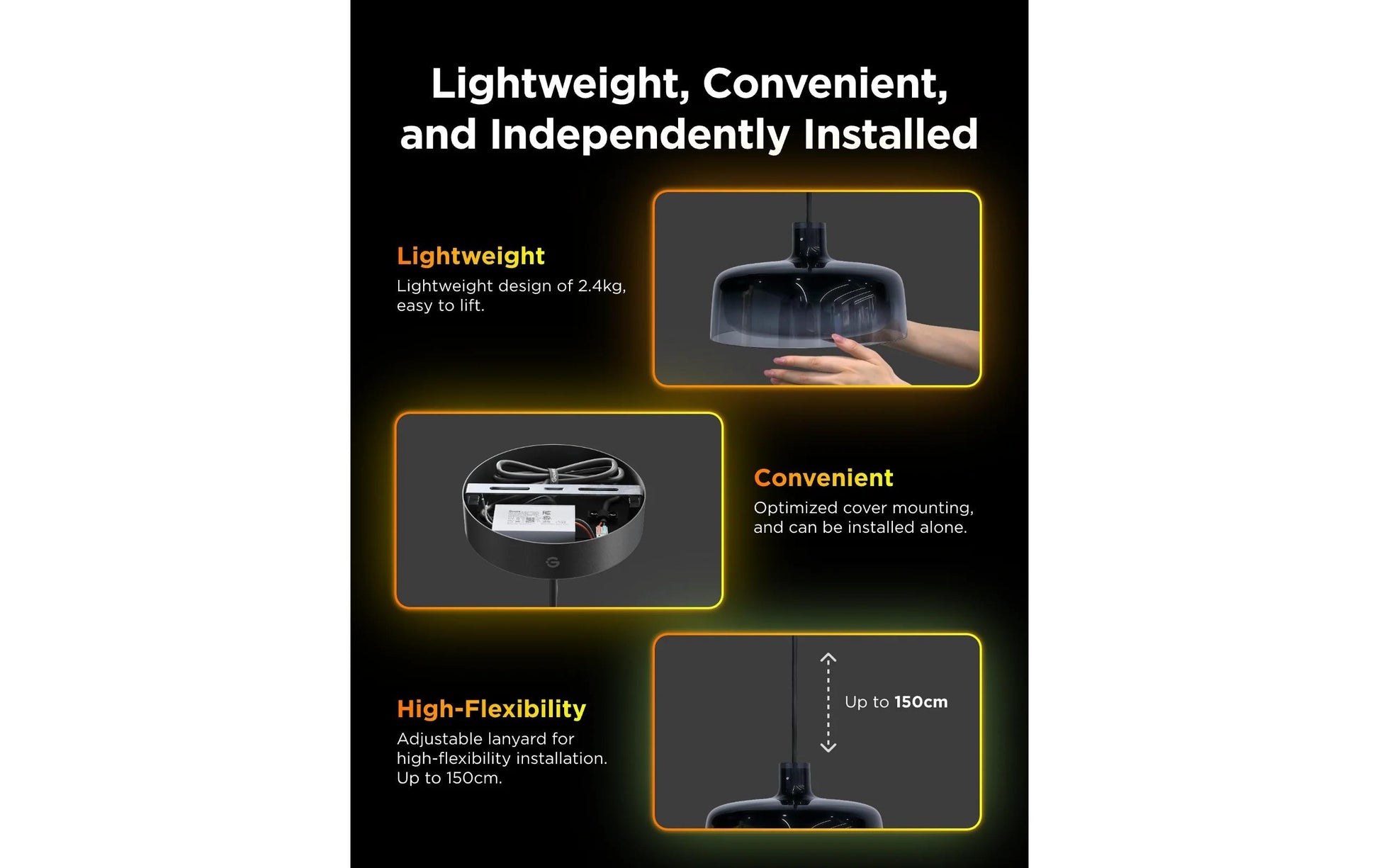 Govee Lightstrip LED – RGBIC (mehrfarbig), Bluetooth, Govee Home App – 36 W – schwarz – 500 cm